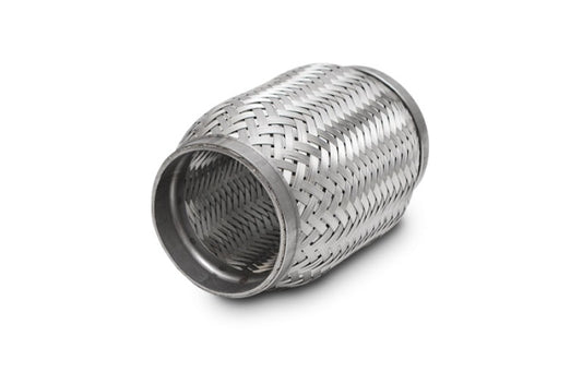 Vibrant SS Flex Coupling with Inner Braid Liner 3in inlet/outlet x 6in long
