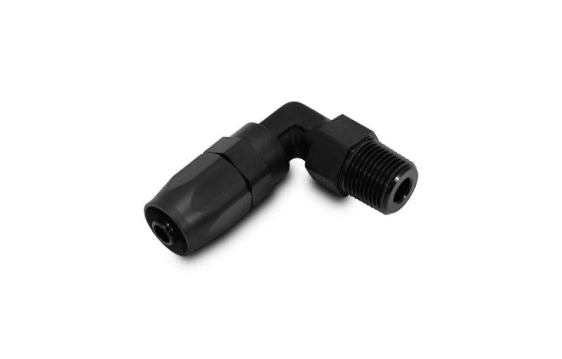 Vibrant Male NPT 90 Degree Hose End Fitting -6AN - 1/8 NPT