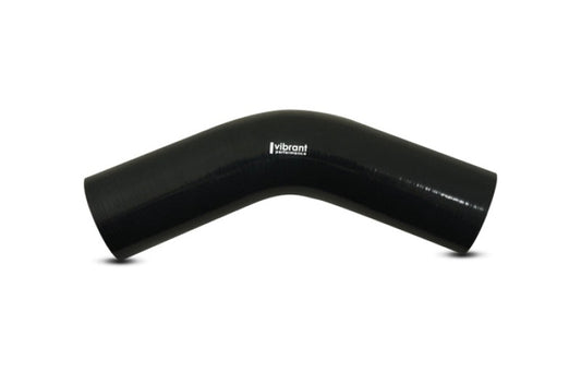 Vibrant 45 Degree Silicone Elbow 2.375in ID x 5.00in Leg Length - Black
