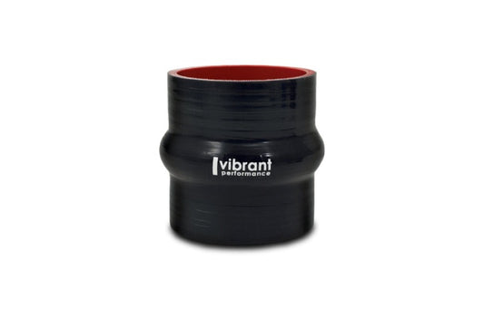 Vibrant Silicone Hump Hose Coupler 3.125in ID x 3.00in Long - Black