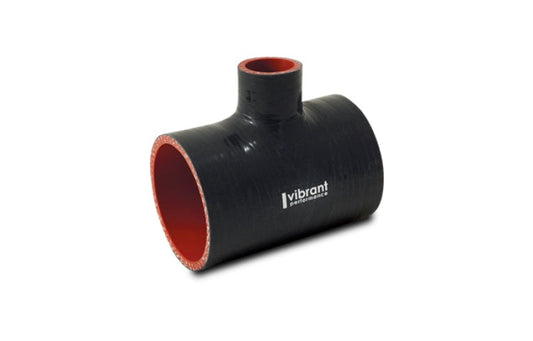Vibrant Silicone T-Hose Coupler Hose ID 2.50in Overall Length 4in Branch ID 1in