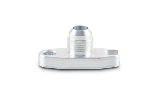Vibrant 2.00in Bolt Hole -10AN Male Flare Aluminum Oil Drain Flange with Crowfoot