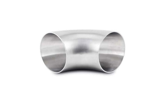 Vibrant 3.5in OD T304 SS 90 Deg Mandrel Bend Elbow (3.5in Centerline Radius)