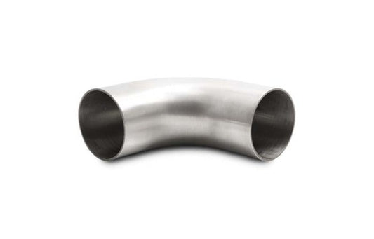 Vibrant 2.0in OD 3.23in Tangent Length T304 SS 90 Deg Mandrel Bend with Extended