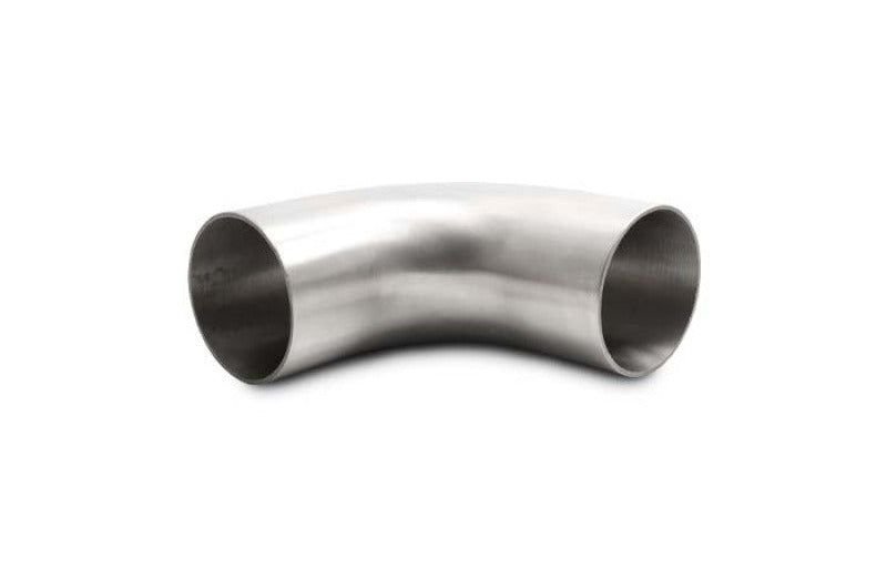 Vibrant 2.5in OD 4.13in Tangent Length T304 SS 90 Deg Mandrel Bend with Extended