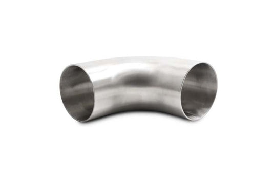 Vibrant 3.0in OD 4.33in Tangent Length T304 SS 90 Deg Mandrel Bend with Extended
