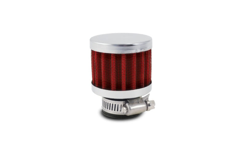 Vibrant Crankcase Breather Filter with Chrome Cap 1.5in 38mm Inlet ID