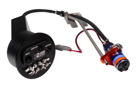DeatschWerks 1994-2002 Nissan Silvia and Skyline X2 Surge Module with DW420 Pumps and Install Kit