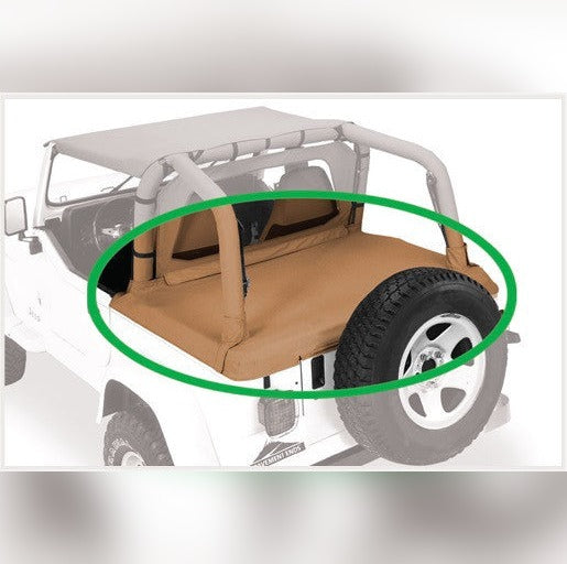 Bestop 07-18 Wrangler JK 2-Door Cargo Cover (Black Diamond)