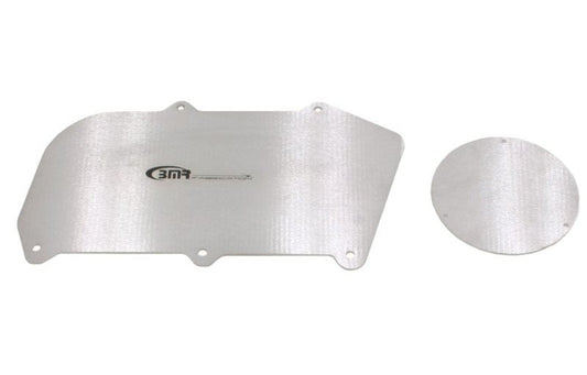 BMR 1964-1972 A-Body Heater Delete Panel Aluminum (Non-A/C Vehicles Only) - Bare with BMR Logo