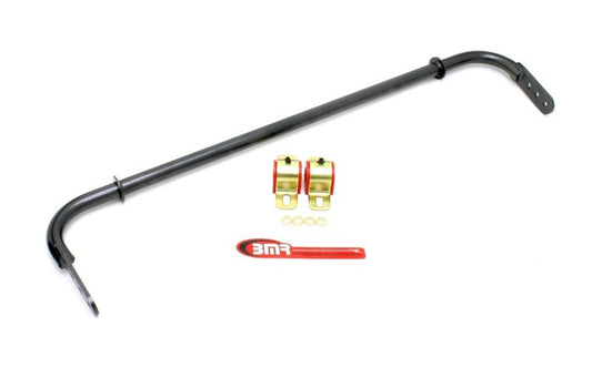 BMR 2010-2011 5th Gen Camaro Rear Hollow 25mm Adj. Sway Bar Kit with Bushings - Black Hammertone