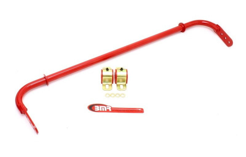 BMR 2010-2011 5th Gen Camaro Rear Hollow 25mm Adj. Sway Bar Kit with Bushings - Red