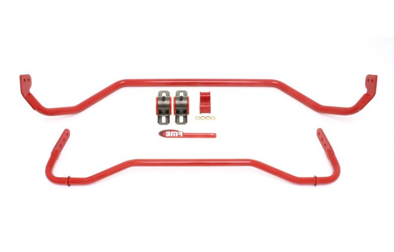 BMR 08-09 Pontiac G8 Front & Rear Sway Bar Kit w/ Bushings - Red