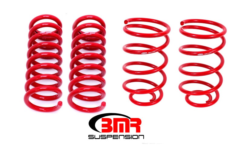 BMR 1964-1966 A-Body Lowering Spring Kit (Set Of 4) (2.0in Drop) - Red