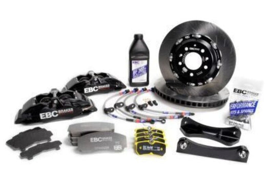 EBC Racing 1993-2002 Toyota Supra 3.0TT Black Apollo-6 Calipers 355mm Rotors Front Big Brake Kit BBK066BLK-2