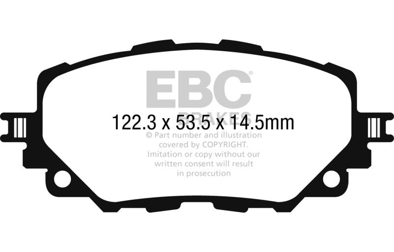 EBC 2015-2017 Mazda Miata MX-5 Yellowstuff Front Brake Pads DP42263R