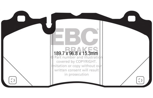 EBC 2016-2018 Cadillac CTS-V Redstuff Ceramic Low Dust Front Brake Pads DP33050C