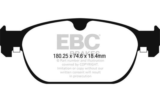 EBC 16-17 Volvo XC90 Yellowstuff Front Brake Pads DP42260R