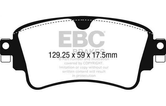 EBC 2018-2023 Audi A4 Allroad Quattro 2.0L Turbo Redstuff Rear Brake Pads DP32254C