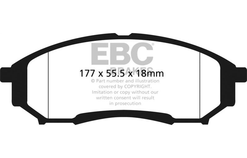 EBC 2005-2007 Ford F250 (inc Super Duty) 5.4 (2WD) Yellowstuff Rear Brake Pads DP41778R
