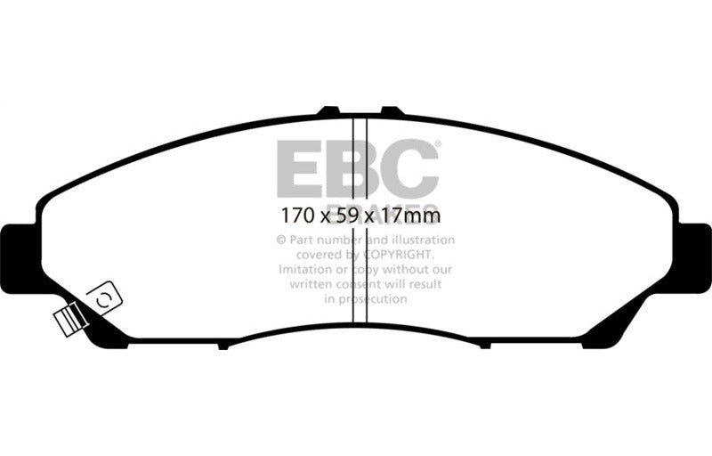 EBC 2007-2013 Acura MDX 3.7 Greenstuff Front Brake Pads DP61801