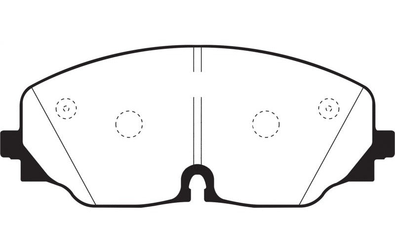 EBC 2017-2026 Volkswagen Atlas 2.0L Turbo Yellowstuff Front Brake Pads DP43087R