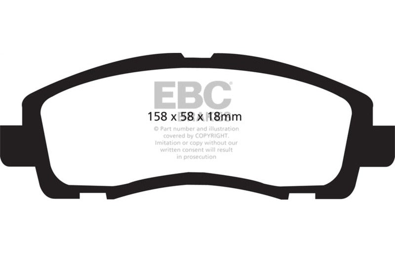 EBC 2009-2014 Acura TL 3.5 Yellowstuff Front Brake Pads DP41753R