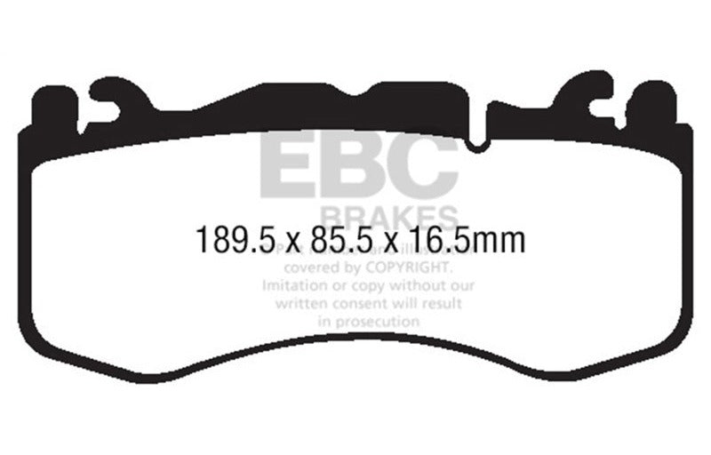 EBC 2012-2023 Aston Martin Vantage 4.7 Yellowstuff Front Brake Pads DP42174R