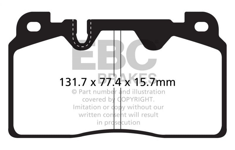 EBC 2012-2018 Audi Q5 2.0 Turbo (Brembo) Greenstuff Front Brake Pads DP22168