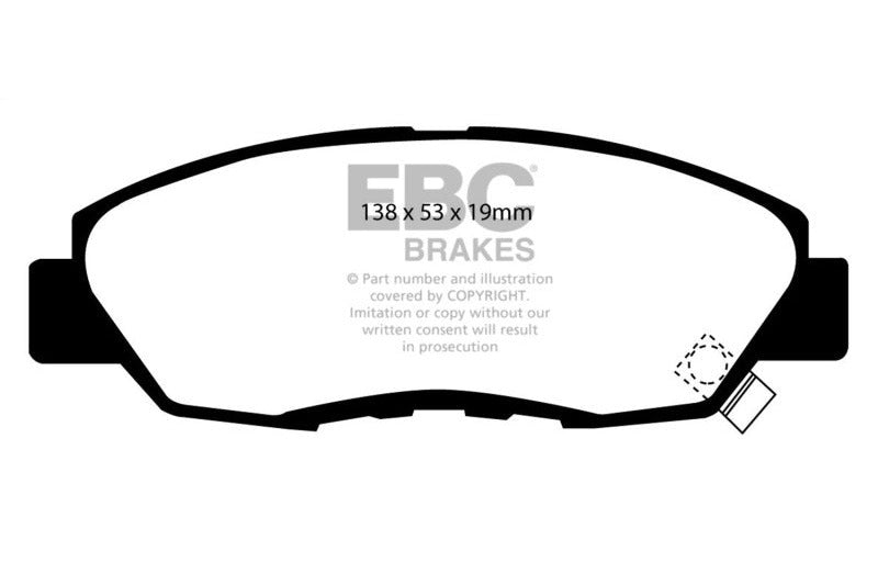 EBC 97 Acura CL 2.2 Yellowstuff Front Brake Pads DP4812/2R