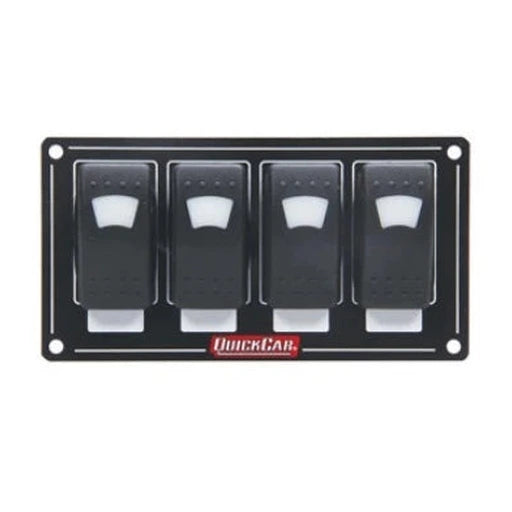 QuickCar Lit 4 Rocker Switch Accessory Panel