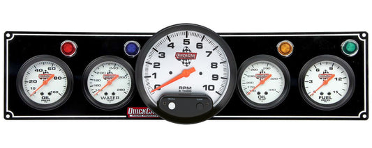 QuickCar 4-1 Gauge Panel w/5in Tach Black