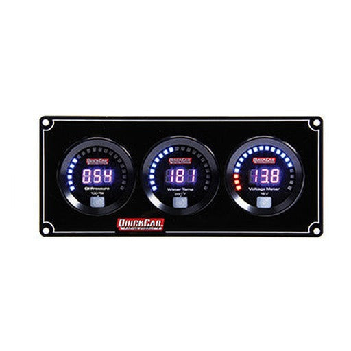 QuickCar Digital 3 Gauge Panel OP/WT/VT