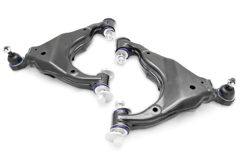 SuperPro Front Lower Control Arm, Ball Joint and HD Camber Pin Kit - Double Offset Extended Range of Adjustment (w/o KDSS)