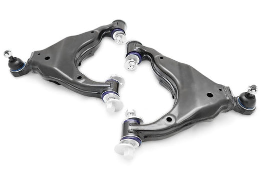 SuperPro Front Lower Control Arm, Ball Joint and HD Camber Pin Kit - Double Offset Extended Range of Adjustment (w/o KDSS)
