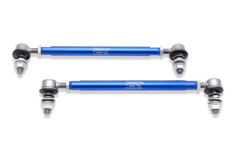 SuperPro Front Sway Bar Link Kit - Heavy Duty Adjustable (300mm-345mm Length, 12mm Studs)