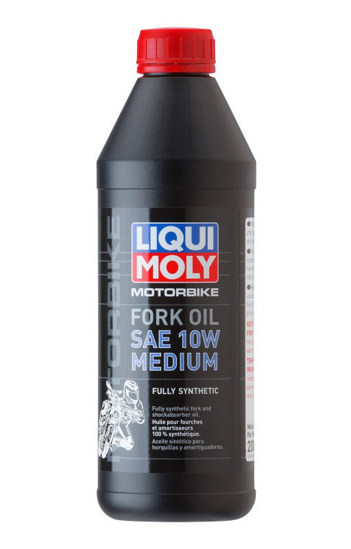 LIQUI MOLY 1L Motorbike Fork Oil SAE 10W Medium (20092) - Pack of 6