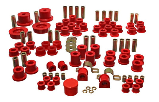 Energy Suspension for 1990-1997 Miata Red Hyper-Flex Master Bushing Set 11.18102R