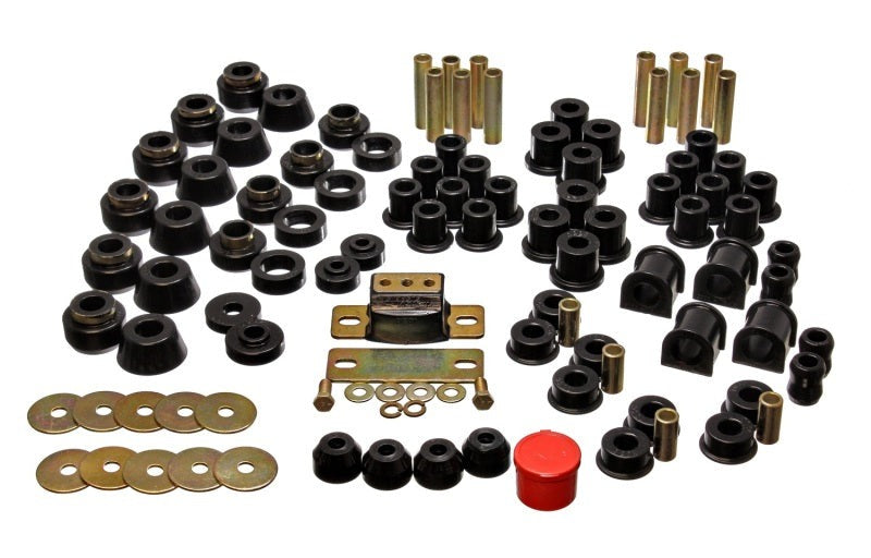 Energy Suspension for 87-95 Wrangler YJ Black Hyper-Flex Bushing Set 2.18101G