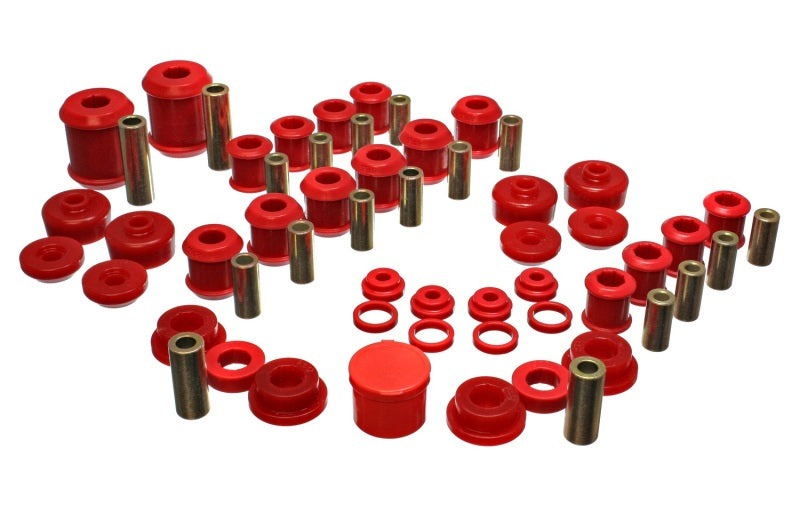 Energy Suspension for 95-99 Eclipse FWD Red Hyper-Flex Bushing Set 5.18107R