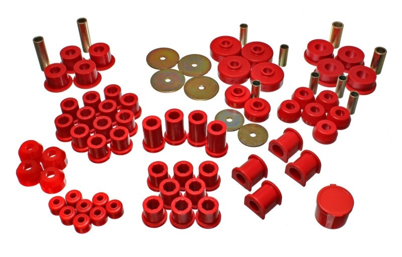 Energy Suspension for 79-85 4WD Pickup Red Hyper-Flex Bushing Set 8.18102R