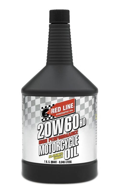 Red Line 12604 20W60 Motorcycle Oil - Quart (12 Pack)