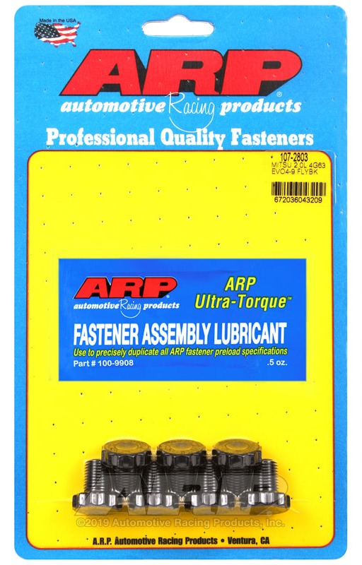 ARP 107-2803 for Mitsubishi 2.0L 4G63 Evo 4-9 Flywheel Bolt Kit