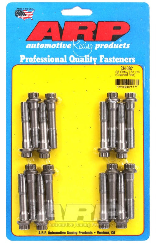 ARP 234-6301 for Chevy Small Block SLI Cracked Rod Rod Bolt Kit