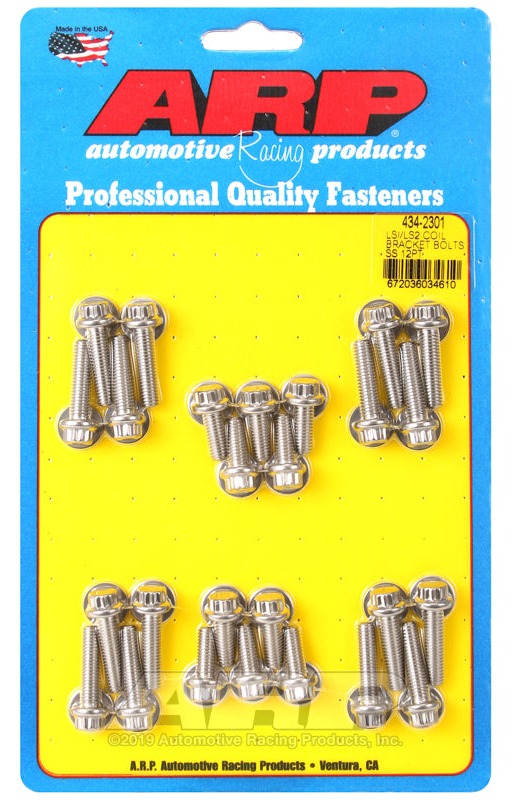 ARP 434-2301 for LS1 LS2 SS 12pt Coil Bracket Bolt Kit