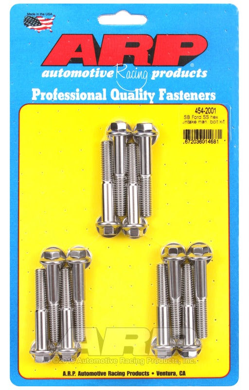 ARP 454-2001 for Ford SS Hex Intake Manifold Bolt Kit