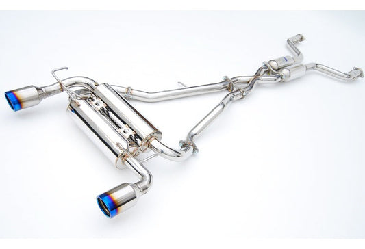 Invidia HS03IFXGID 03-08 Infiniti FX35 03-05 FX45 Gemini Rolled Titanium tip Cat-back Exhaust