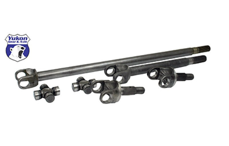 Yukon Gear & Axle YA W24110 Chromoly Front Axle Kit for Dana 30 w/27 Spline & 1310 U-Joints