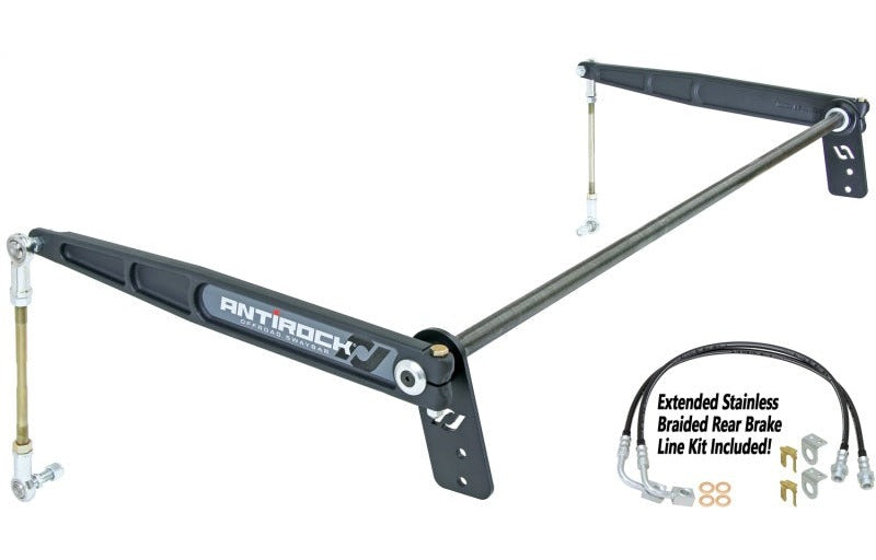 RockJock JK 4D Antirock Rear Sway Bar Kit (forged arms, 1in bar)