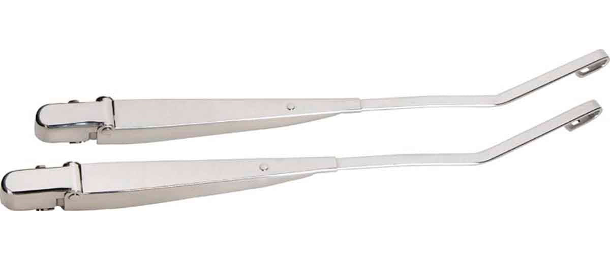 Kentrol 30546 Windshield Wiper Arms Pair for 1997-2006 Jeep Wrangler TJ LJ - Polished Silver